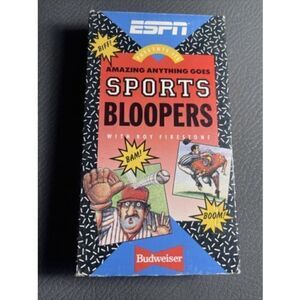 ESPNs Amazing Biff Bam Boom Anything Goes Sports Bloopers (VHS, 1996) Budweiser